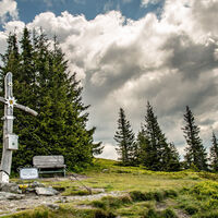 Gipfelkreuz am Lahngangkogel