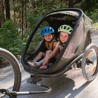 Fahrradanhänger im Hinterautal