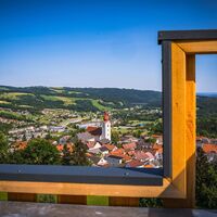 Ausblick vom Erlebnisberg, Gemeinde Friedberg in der Oststeiermark