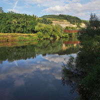 Werratal-Radwegbrücke bei Ebenau