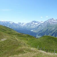 Das fabelhafte Goldbergtrio: Schareck (links), Sonnblick (Mitte) und Hocharn (rechts).