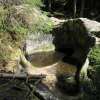Erosionsspuren.