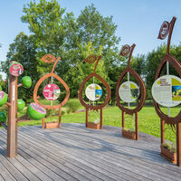Hirschbirn hirsch´n, Infostation Schlosspark Pöllau in der Oststeiermark