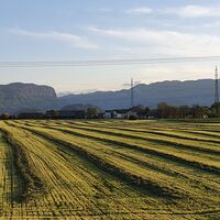 Der Blick von der Dorfstraße