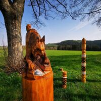 Motivmeilenstein Luchs entlang der BLOCKLINE