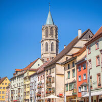 Neckartal-Radweg Rottweil Altstadt und Testturm