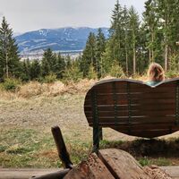 Wir genießen die Aussicht bei der Waldschule
