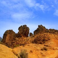 Gran Canaria- Tejeda  blick vom Roques Nublo