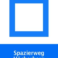 Wegemarkierungszeichen Spazierweg Höcherberg