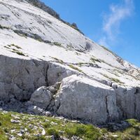 Aufstiegsweg unterhalb der "Silberplatte"