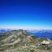 Rückblick zum Glungezer und auf das Karwendel