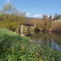 Werratal-Radwegbrücke bei Ebenau