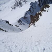 Rassige Steilabfahrt von der Geiselspitze zur Feldseescharte - nur bei sicherem Firn!!