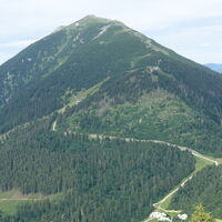 am Gipfel "Kleiner Ötscher" Blick zum Ötscher