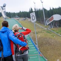 Wanderer an der Sparkasse Vogtland Arena