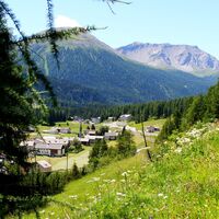 Blick auf Cinuos-chel