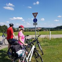 Radweg Ende vor Ottobeuren