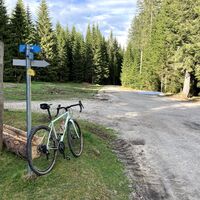 Kreuzung bei der Alm Zajavornik