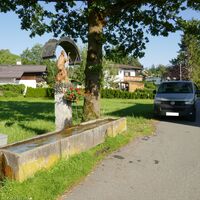 nach dem Strampeln ist der Brunnen sehr willkommen