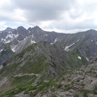 Ausblick Walser Klettersteig