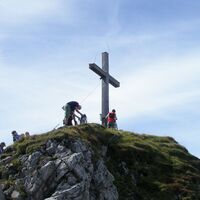 Am Gipfel des Aggenstein