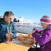 Nach der Wanderung eine Einkehr in der Gundhütte