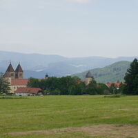 Blick zum Stift Seckau