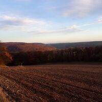 Blick vom Hexenberg zum Adelsberg