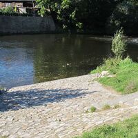 Einstieg am Schießplatz in Camburg