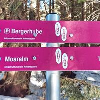 Hinweisschild beim Ausstieg aus dem Hohlweg