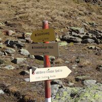 Wegweiser Guslarspitze