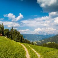 herrliches Panorama beim Berggasthof Sattelbauer