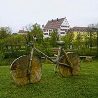 Hölzernes Rad in Untermarchtal