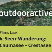 Wanderung in Flims Laax: 4-Seen-Wanderung: Caumasee - Crestasee - Felsbachschlucht