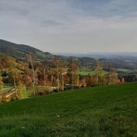 Blick von Pöllauberg, Naturpark Pöllauer Tal in der Osteiermark