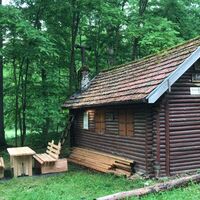 Herbsthausen Bierwanderweg Station Hubertushütte