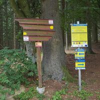 Wegweiser: Waldlehrpfad, Rundtour MTB