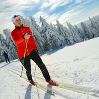 Langlauf auf dem Rennsteig-Skiwanderweg