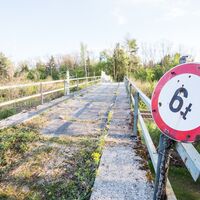Eisenbahnüberführung an der Drauschleife
