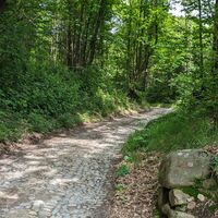 Kopfsteinpflaster bei Madonna della Rotonda