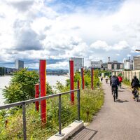 Fahrradweg Huningue-Basel
