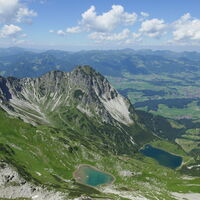 Rubihorn und Gaisalphorn mit den beiden Gaisalpseen