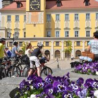 Radelstart auf dem Bautzener Hauptmarkt
