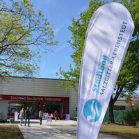 Eingang zum Stadtbad Salzgitter-Lebenstedt