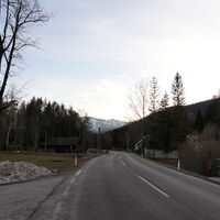 am Rückweg entlang der B21 und Zellenbach