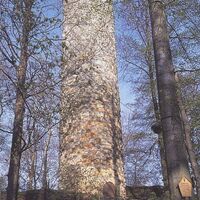 Turm der Burgruine Wallenburg