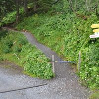 Abzweigung in Richtung Floomzer-Start
