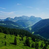 Toggenburger Höhenweg Etappe2 Blick Säntis