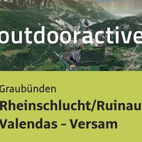 Wanderung im Kanton Graubünden: Rheinschlucht/Ruinaulta: Valendas - Versam