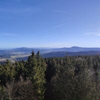 Blick vom AT Richtung Moldaustausee